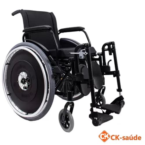 Cadeira De Rodas Avd 44cm C/ Elev. Preto