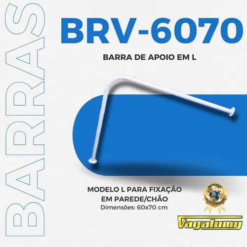 Barra De Apoio Em L 60X70cm Vagalumy