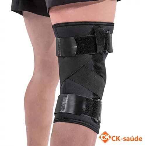 Joelheira Articulada C/ Cintas Preto Pp Kestal