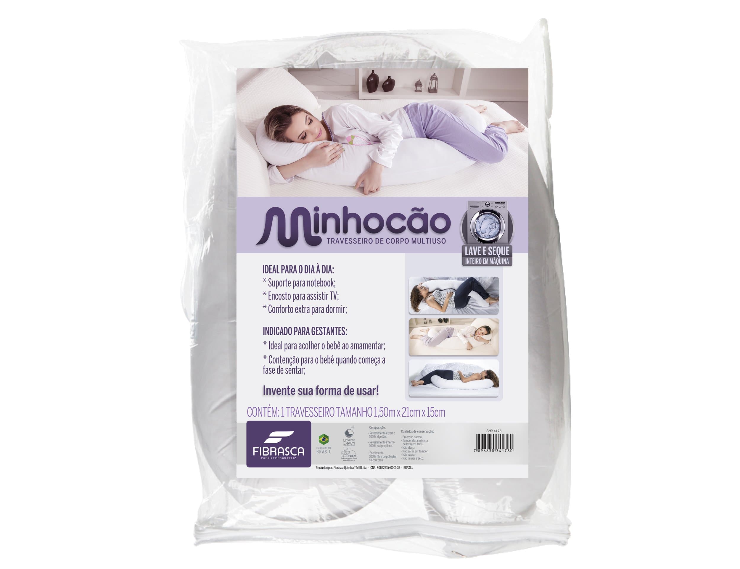 Travesseiro Corporal Minhocao Fibrasca